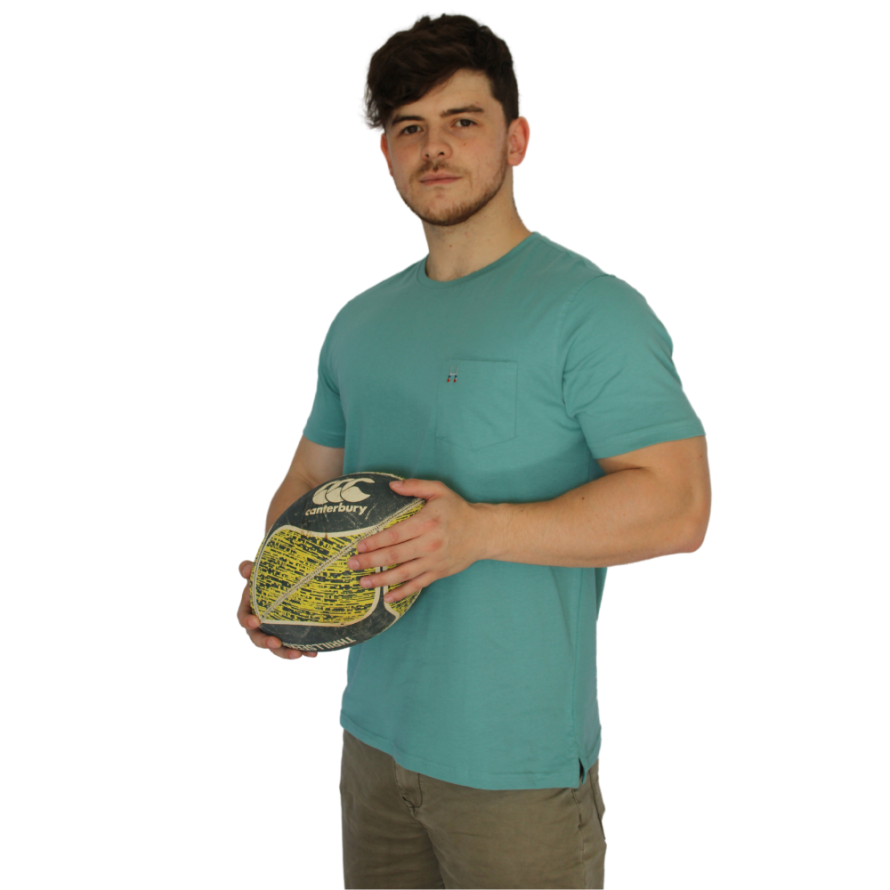 POLERA ALGODON VERDE AGUA