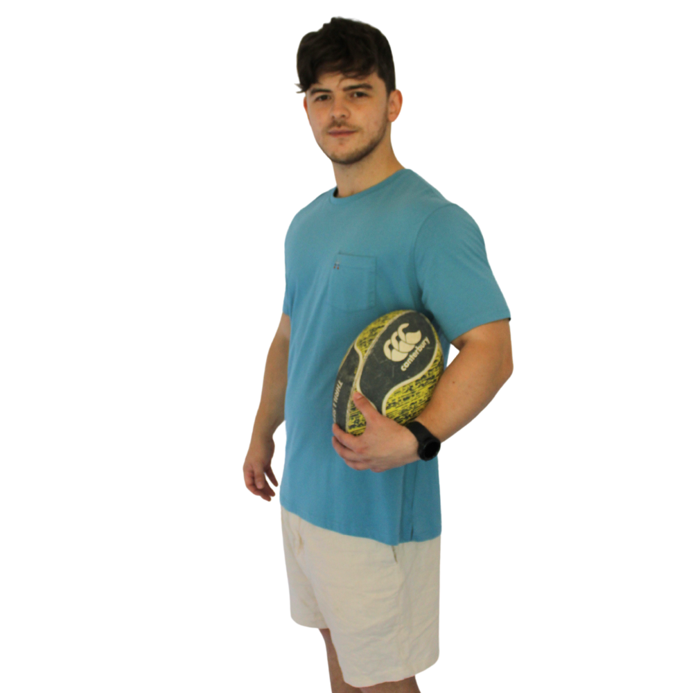 POLERA ALGODON COBALTO