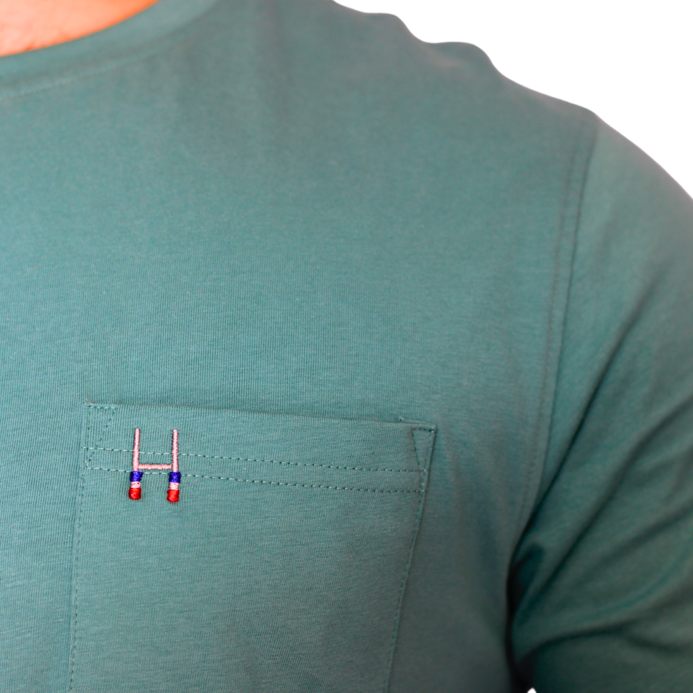 POLERA ALGODON VERDE AGUA