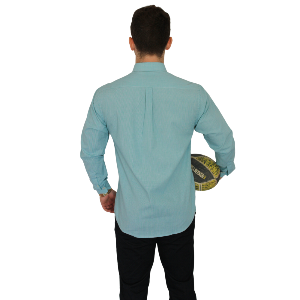 CAMISA MANGA LARGA CHECK VERDE