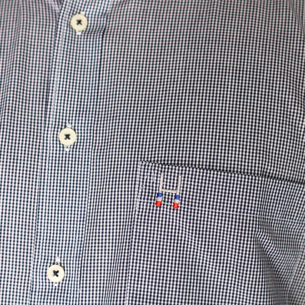 CAMISA MANGA LARGA CHECK AZUL