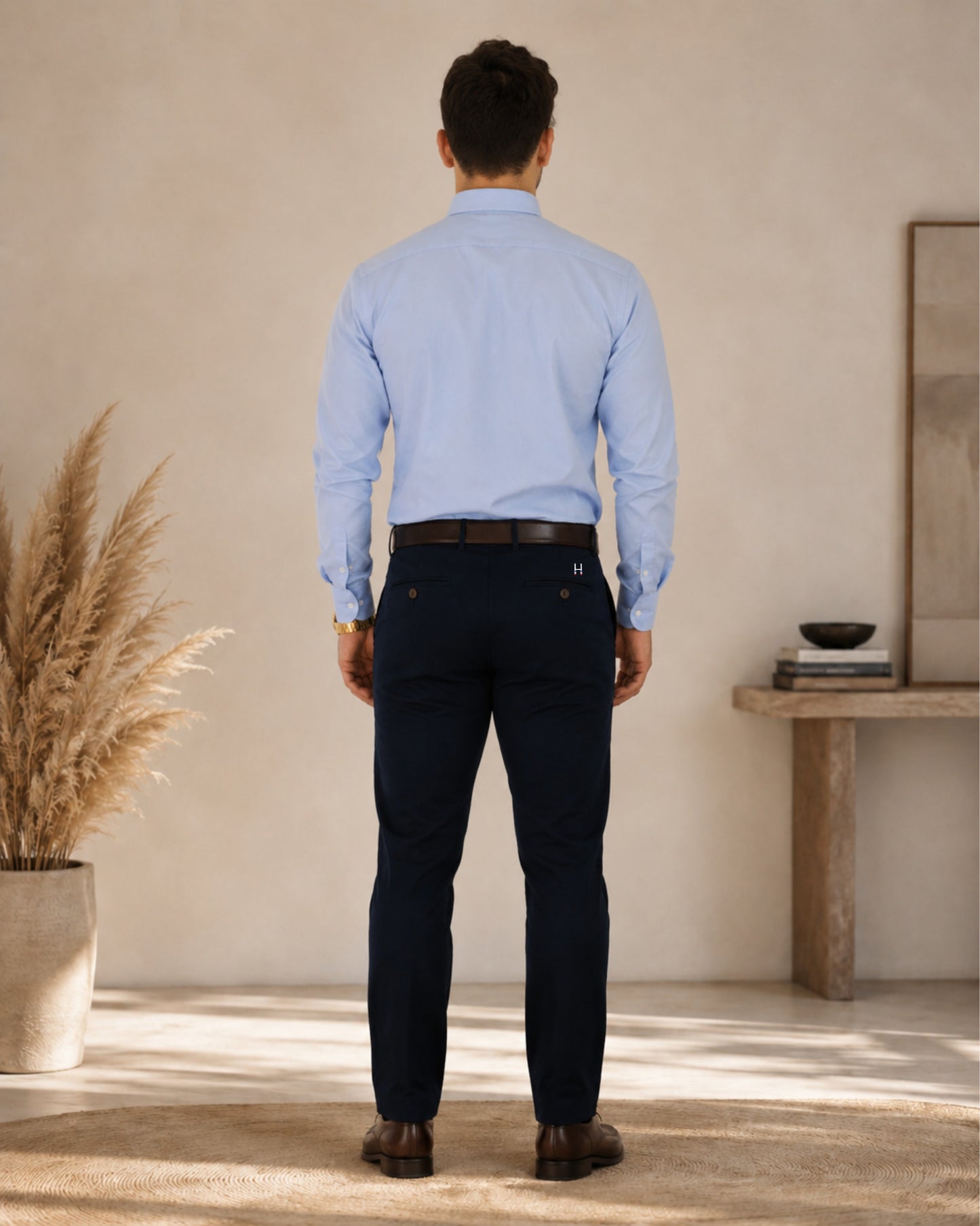 PANTALÓN CASUAL SLIM AZUL MARINO