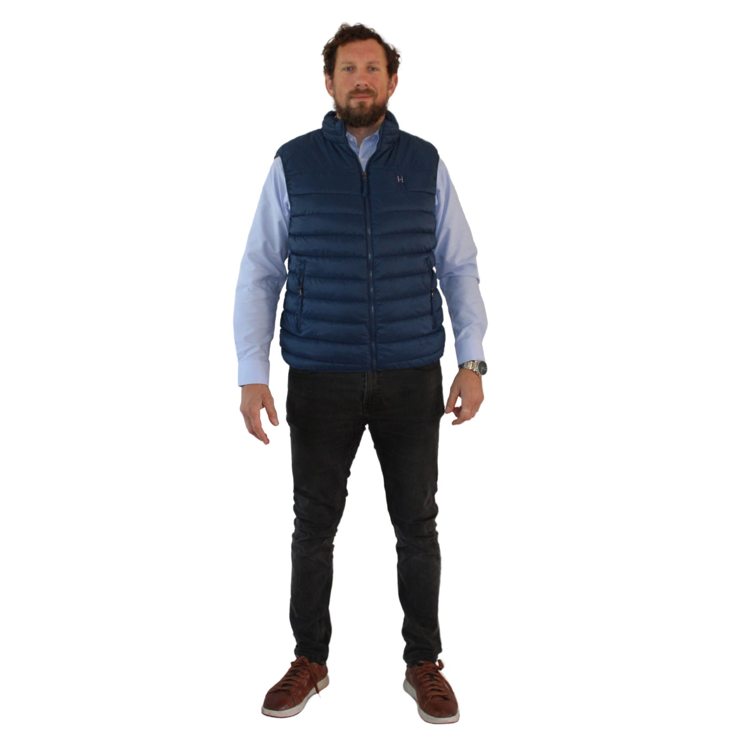 PARKA SIN MANGA AZUL