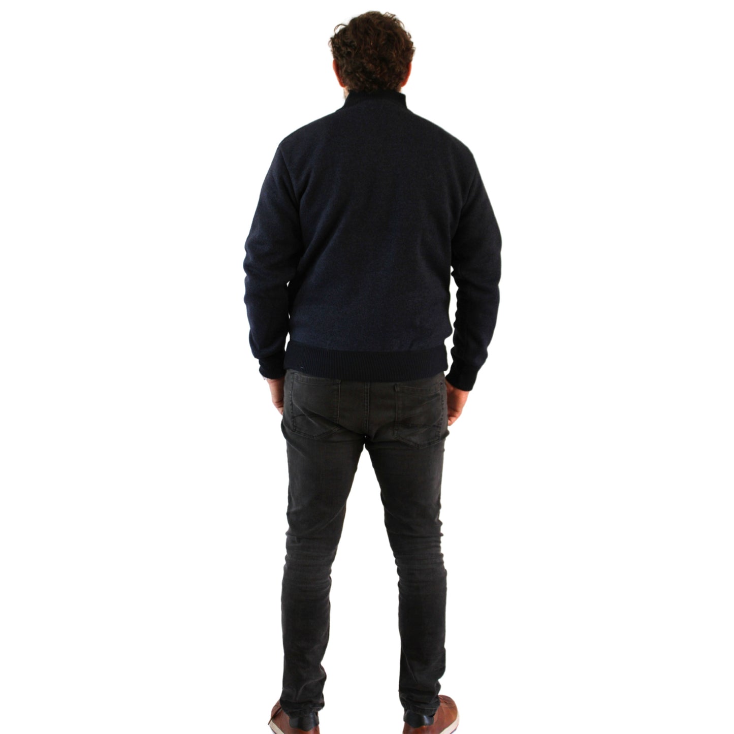 SWEATER FULL ZIPPER AZUL