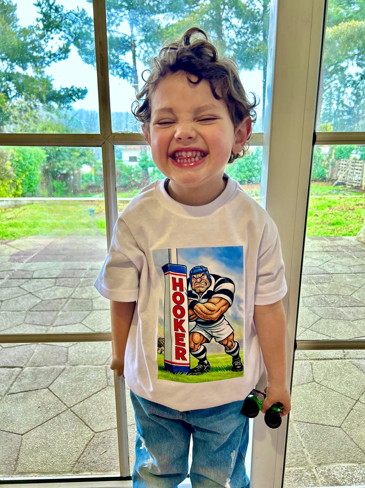 POLERA TRY GUARD KIDS BLANCO