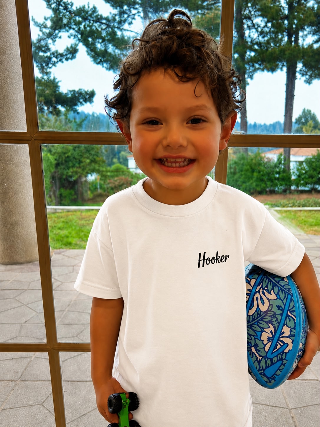 POLERA LOCK BACK KIDS BLANCO