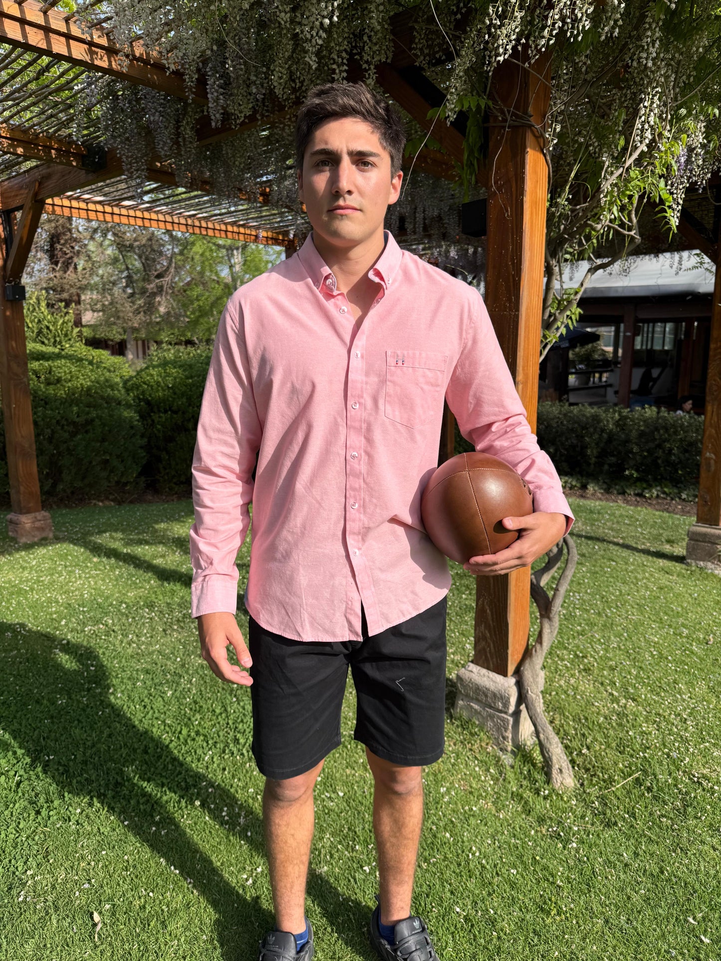 CAMISA CHAMBRAY ML ROSADO
