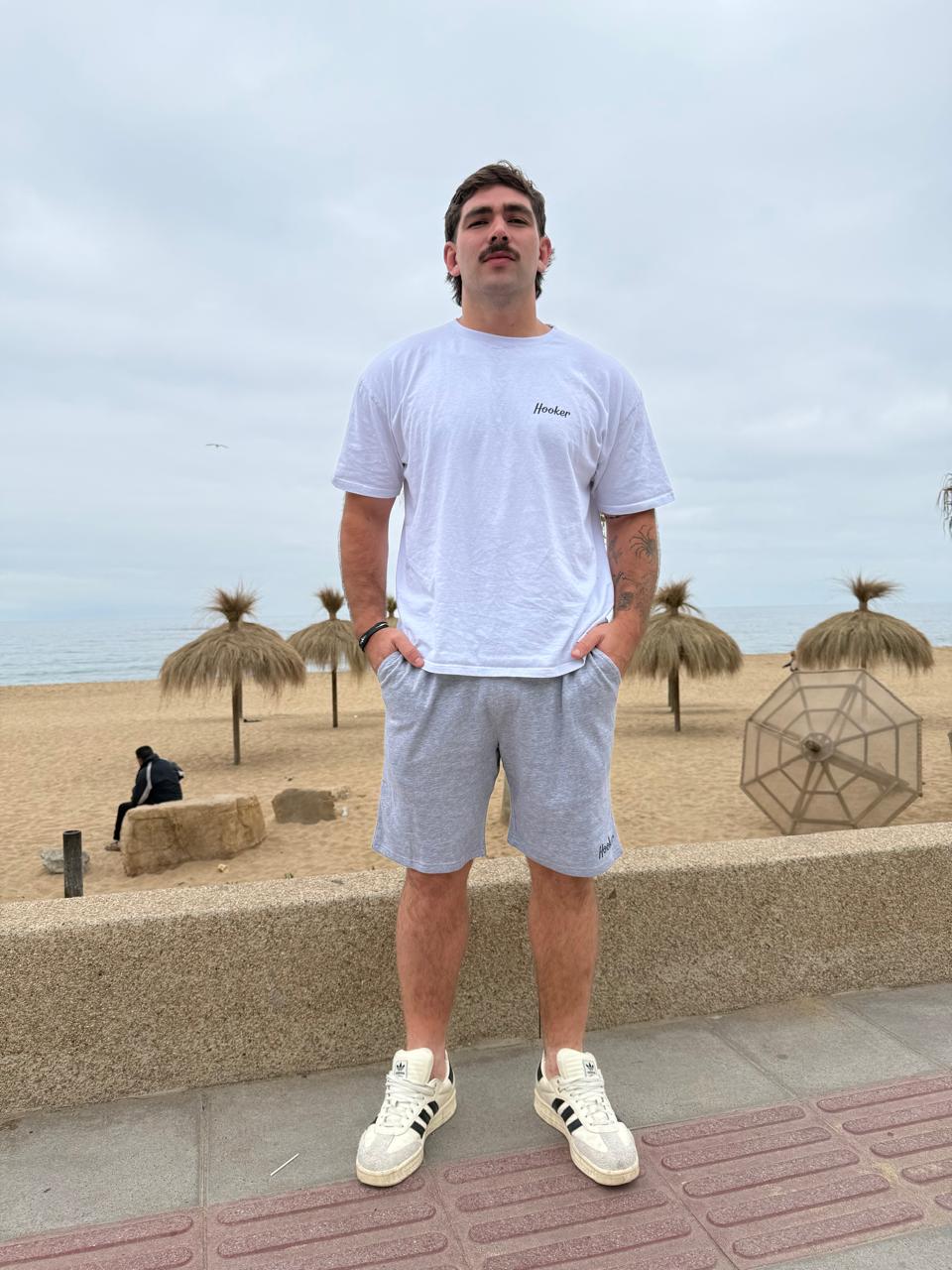 BERMUDA JOGGER GRIS MELANGE