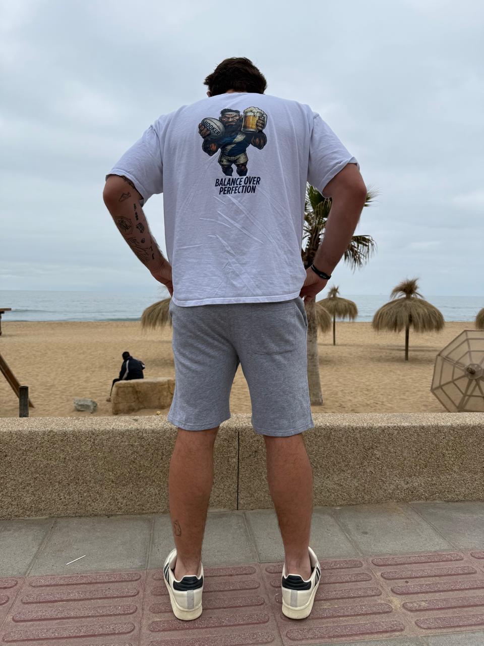 BERMUDA JOGGER GRIS MELANGE