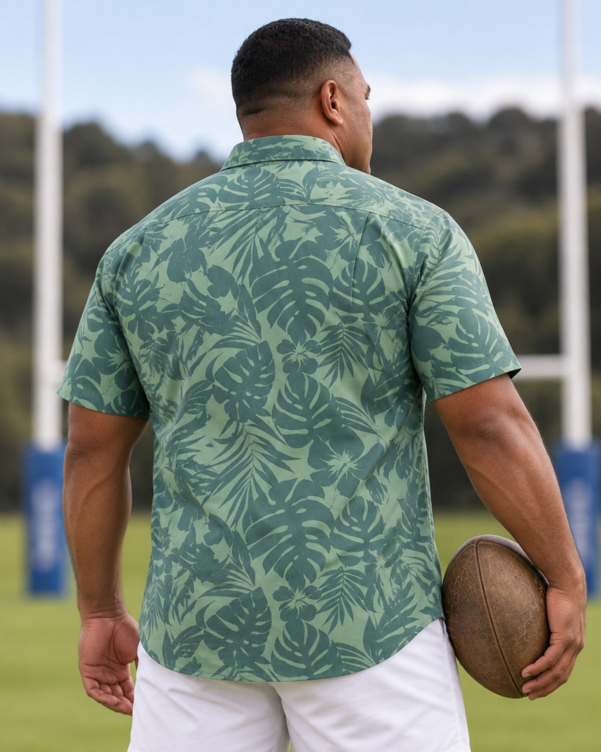 CAMISA GUAYABERA MC VERDE OSCURO