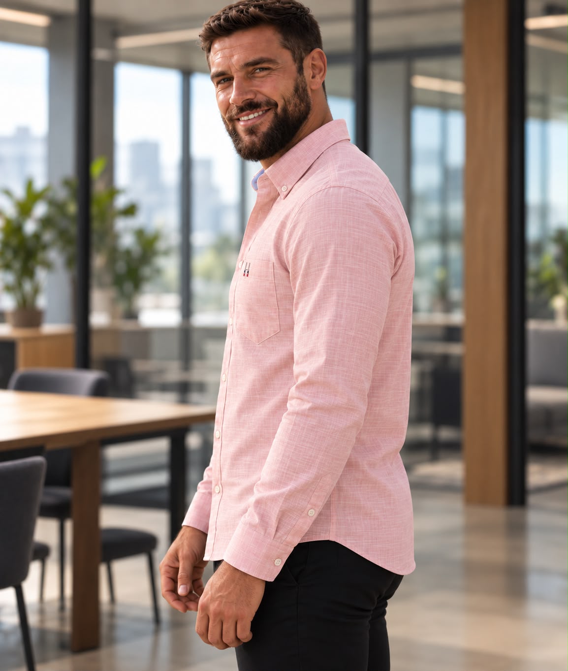 CAMISA XV ML ROSADO CLARO
