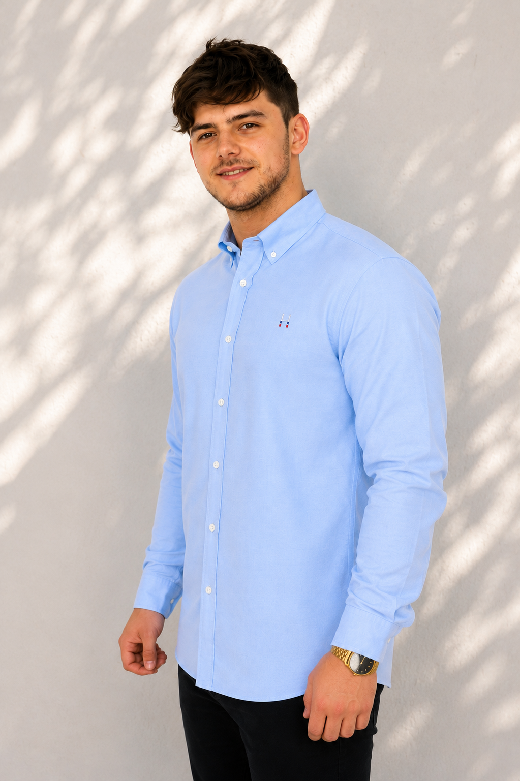 CAMISA MANGA LARGA SCRUM CELESTE