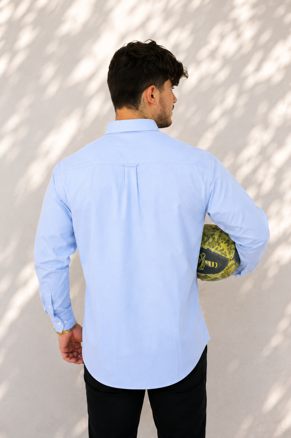 CAMISA MANGA LARGA SCRUM CELESTE
