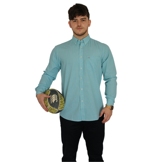 CAMISA MANGA LARGA CHECK VERDE
