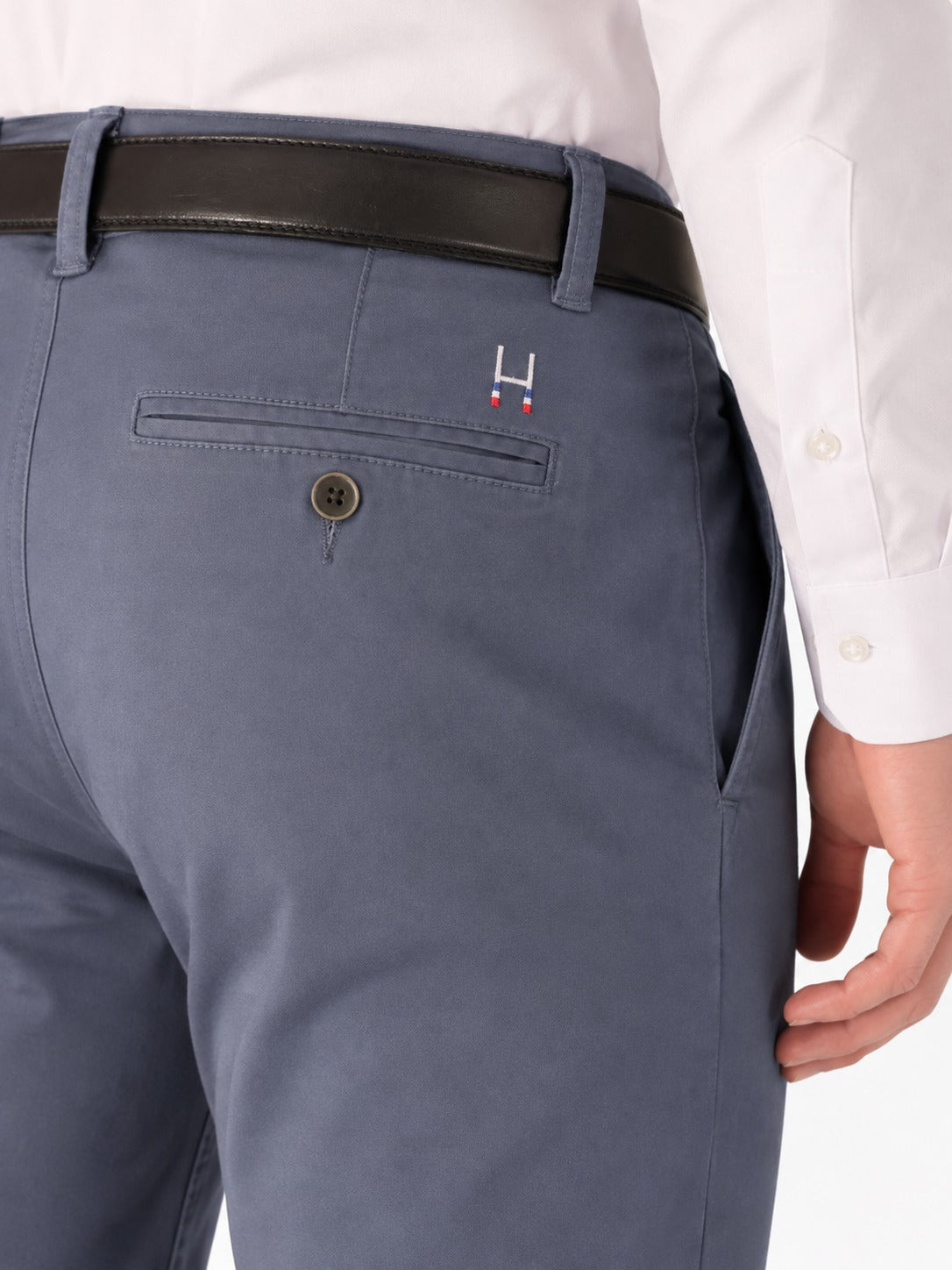 PANTALÓN CASUAL SLIM AZUL PIEDRA