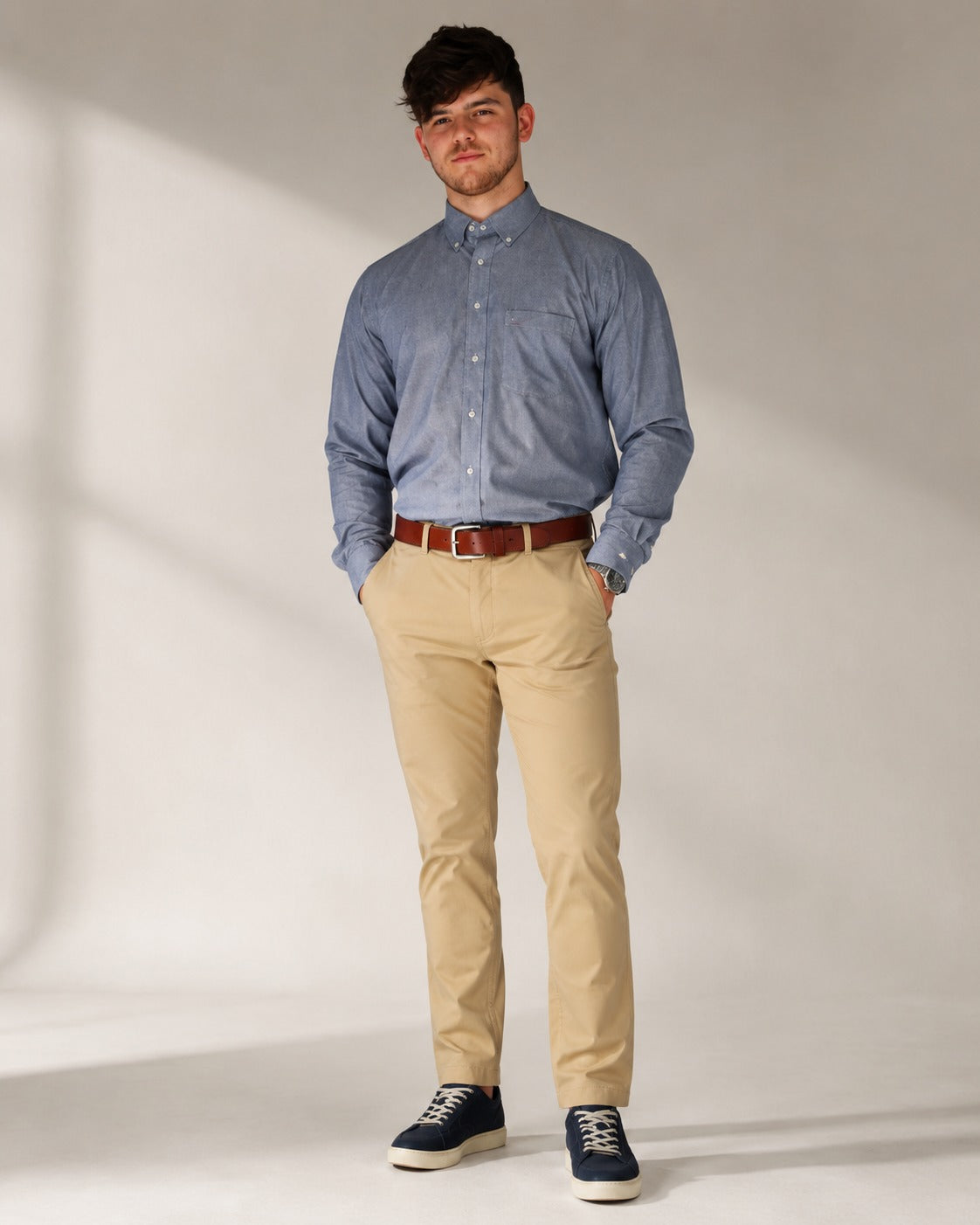 PANTALÓN CASUAL SLIM BEIGE
