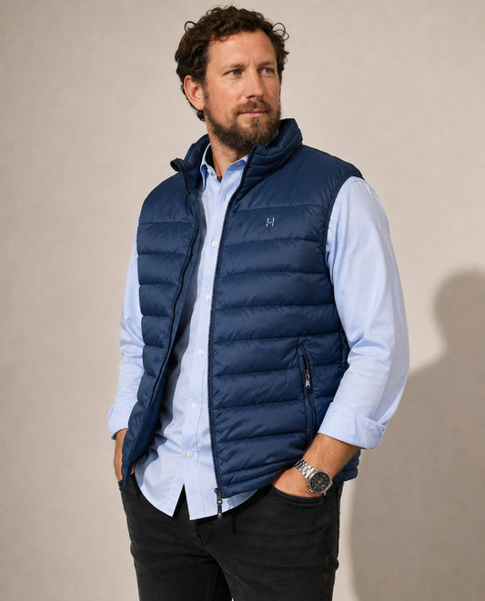 PARKA SIN MANGA AZUL