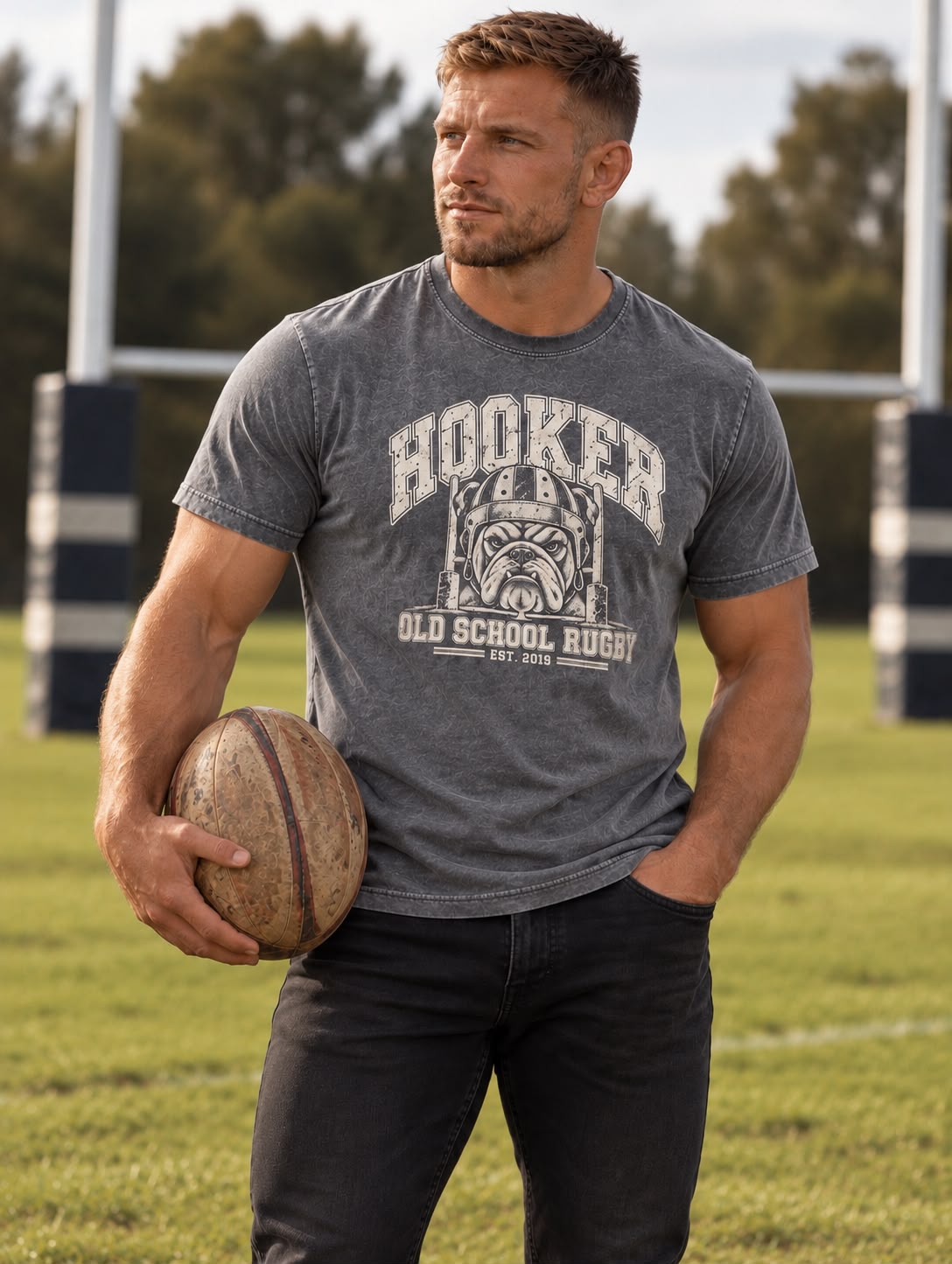 POLERA ACID BULLDOG GRIS