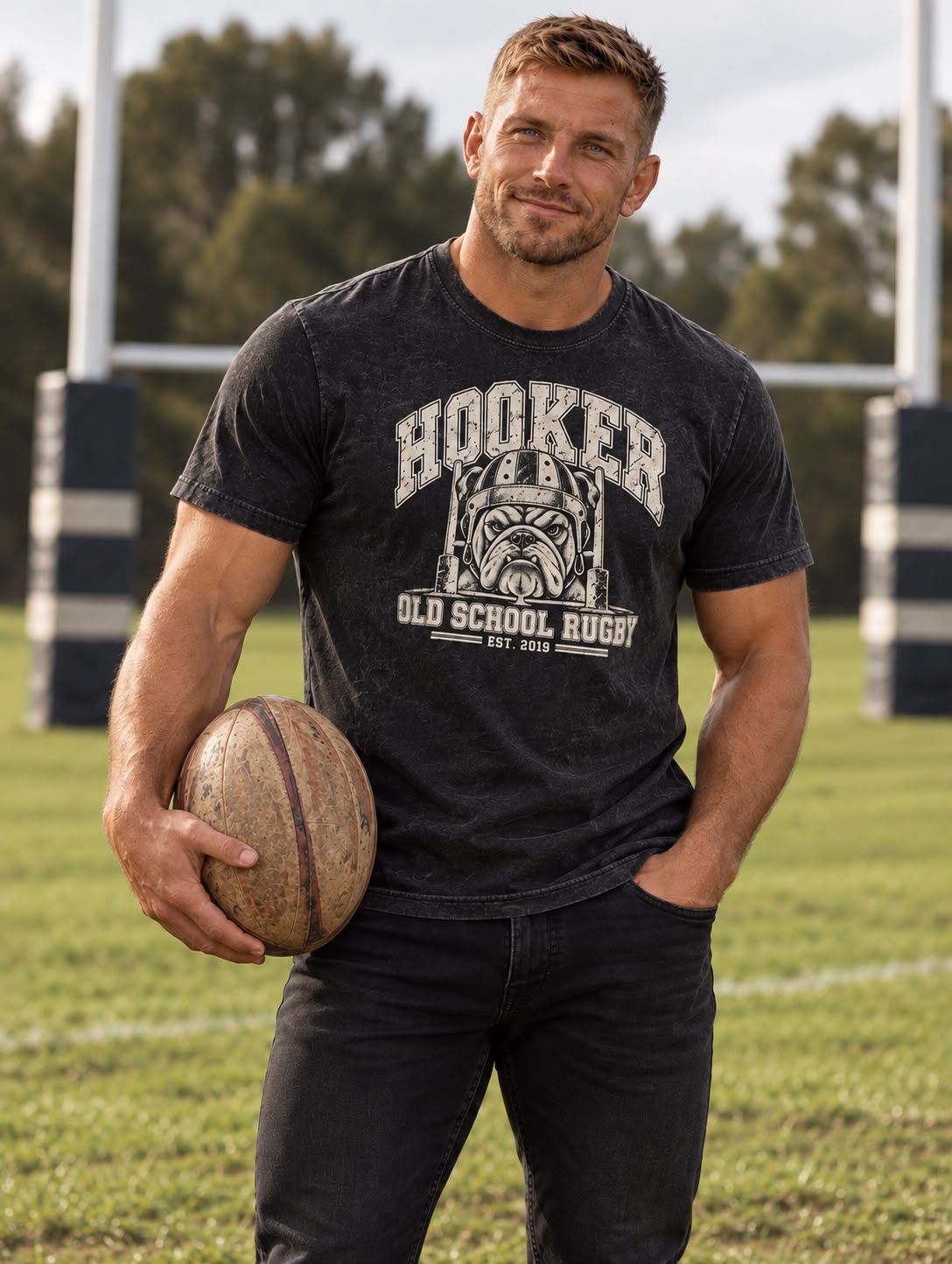 POLERA ACID BULLDOG BLACK