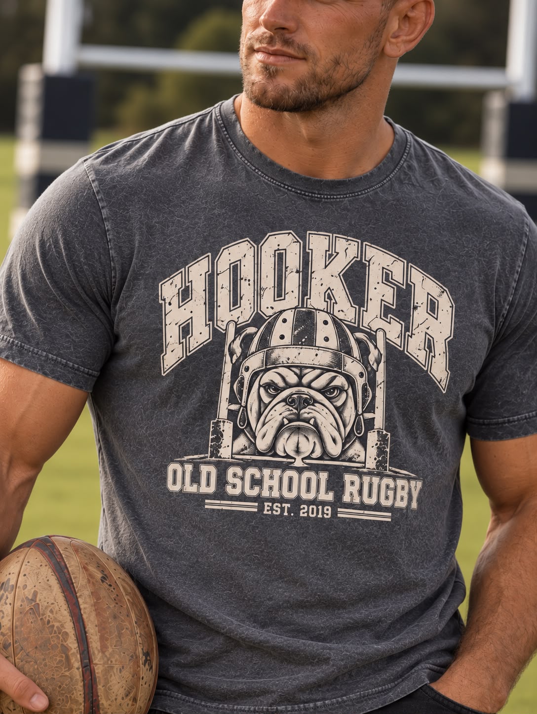 POLERA ACID BULLDOG GRIS