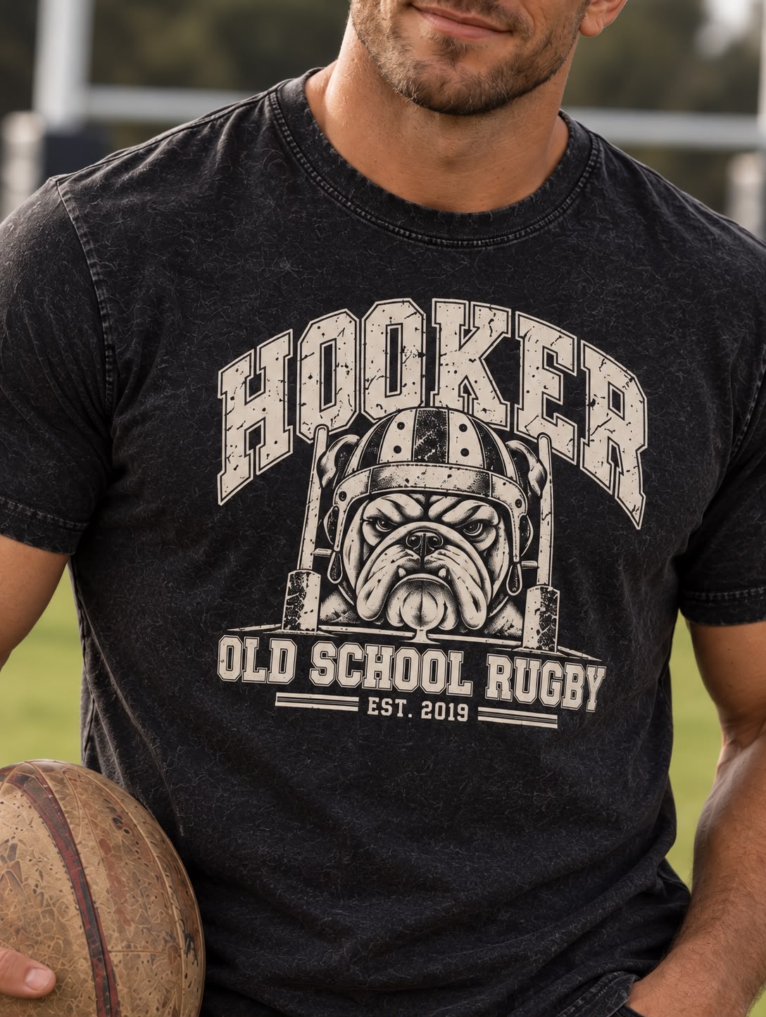 POLERA ACID BULLDOG BLACK