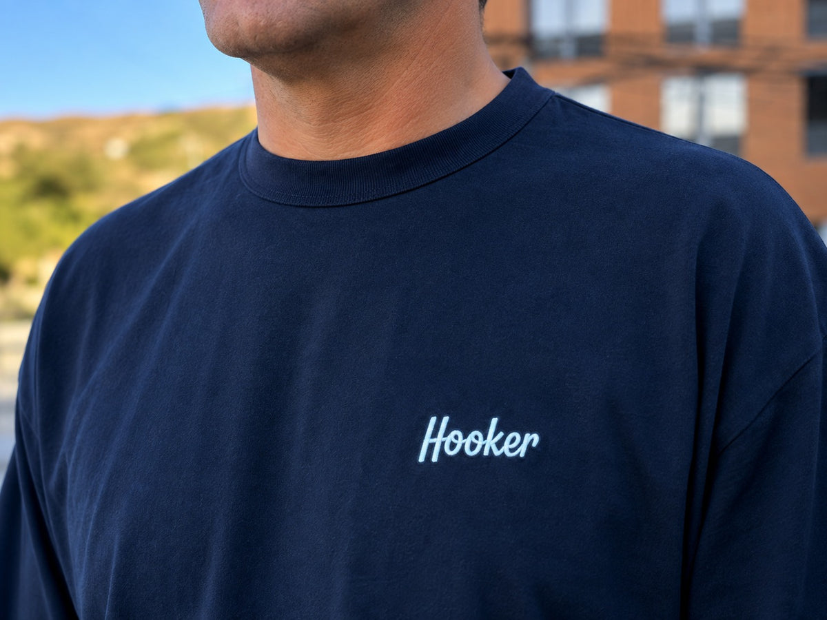POLERA BASICA OVERSIZE AZUL MARINO