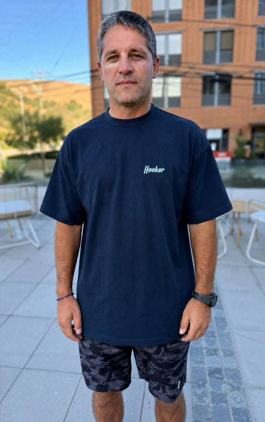 POLERA BASICA OVERSIZE AZUL MARINO
