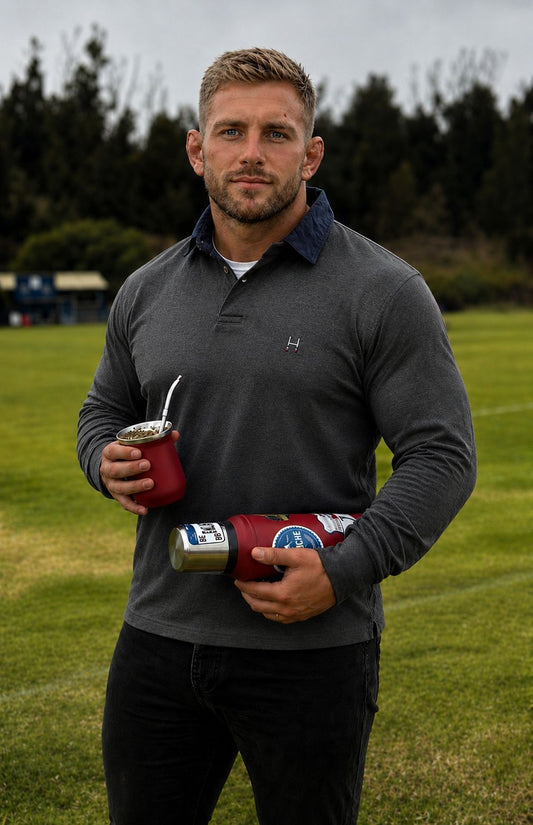 POLERA RUGBY GRIS