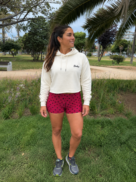 POLERON CROP MUJER BEIGE