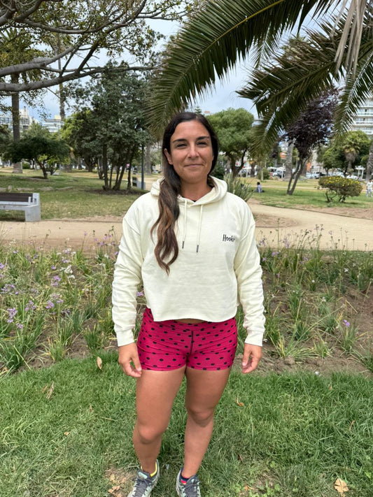 POLERON CROP MUJER BEIGE