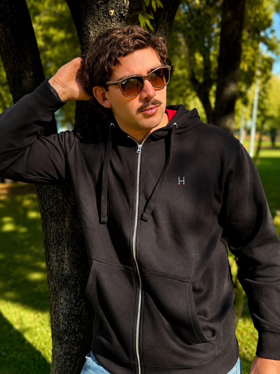 POLERON ESSENTIAL FULL ZIPPER BLACK