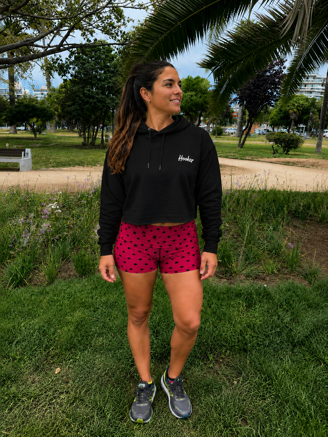 POLERON CROP MUJER BLACK