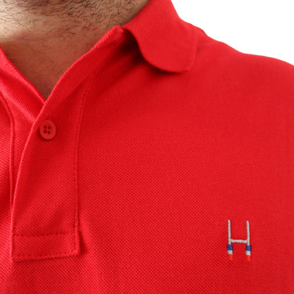 Polera Pique Manga Corta Rojo
