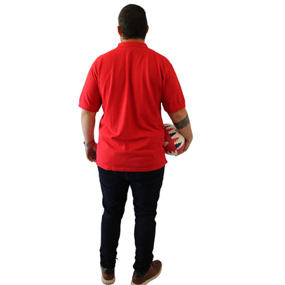 Polera Pique Manga Corta Rojo