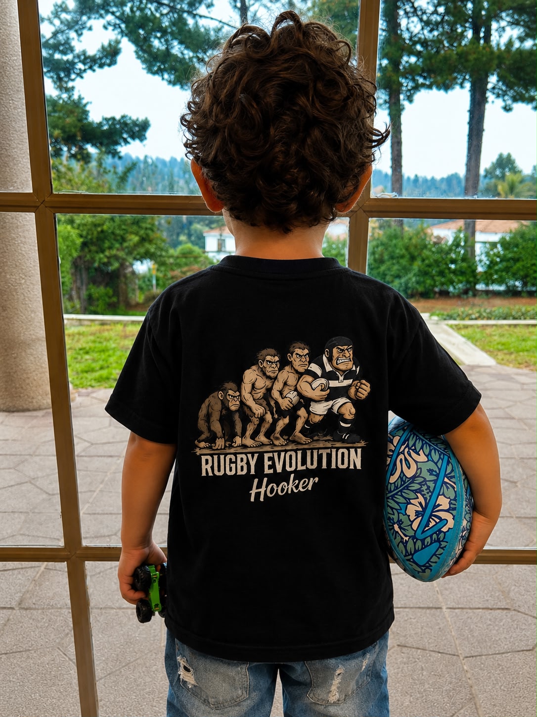 POLERA EVOLUTION BACK KIDS NEGRO