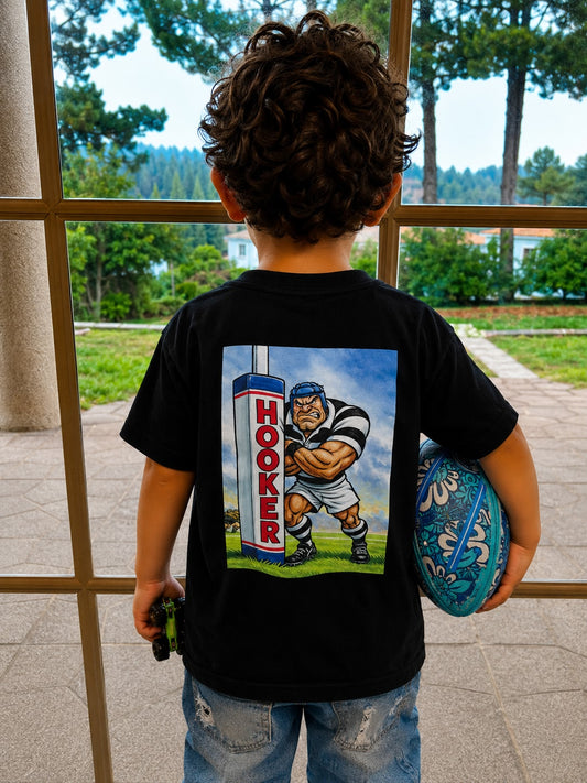 POLERA TRY GUARD BACK KIDS NEGRO