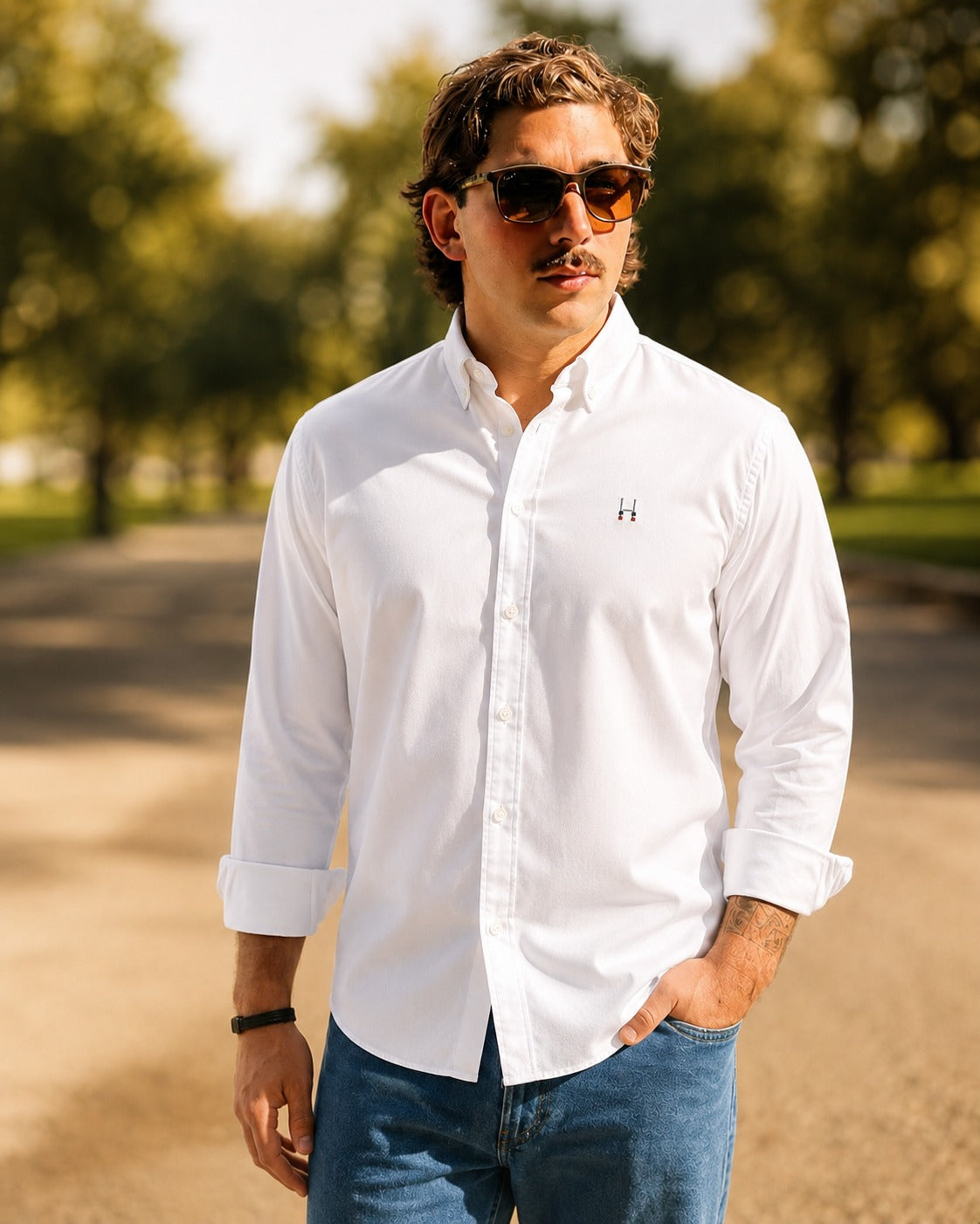 CAMISA OXFORD SCRUM BLANCO